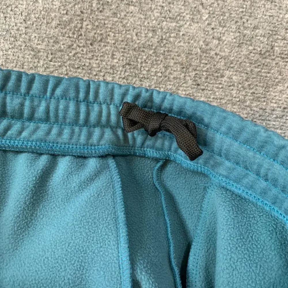 The North Face Joggers Mens M Medium Teal Blue Reaxion Fleece Drawstring Pants